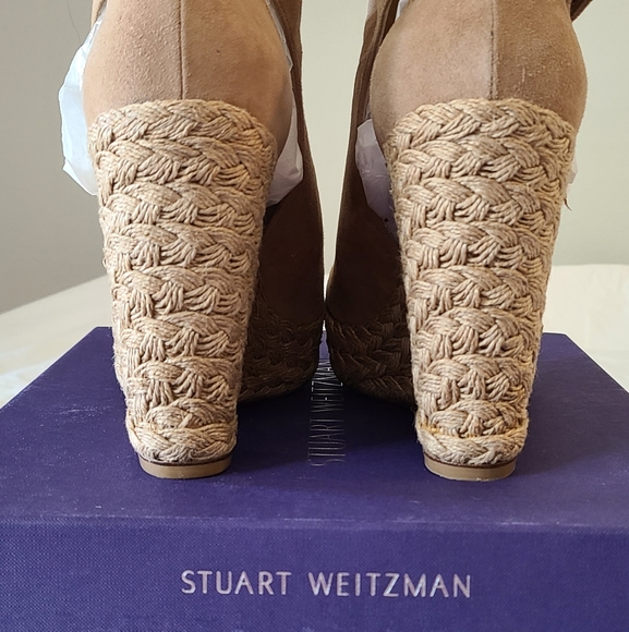 Stuart Weitzman Openhouse Wedge Espadrille NIB - Picture 3 of 9